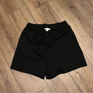 TopShop Women’s Tall Sweat Shorts - Small - Black